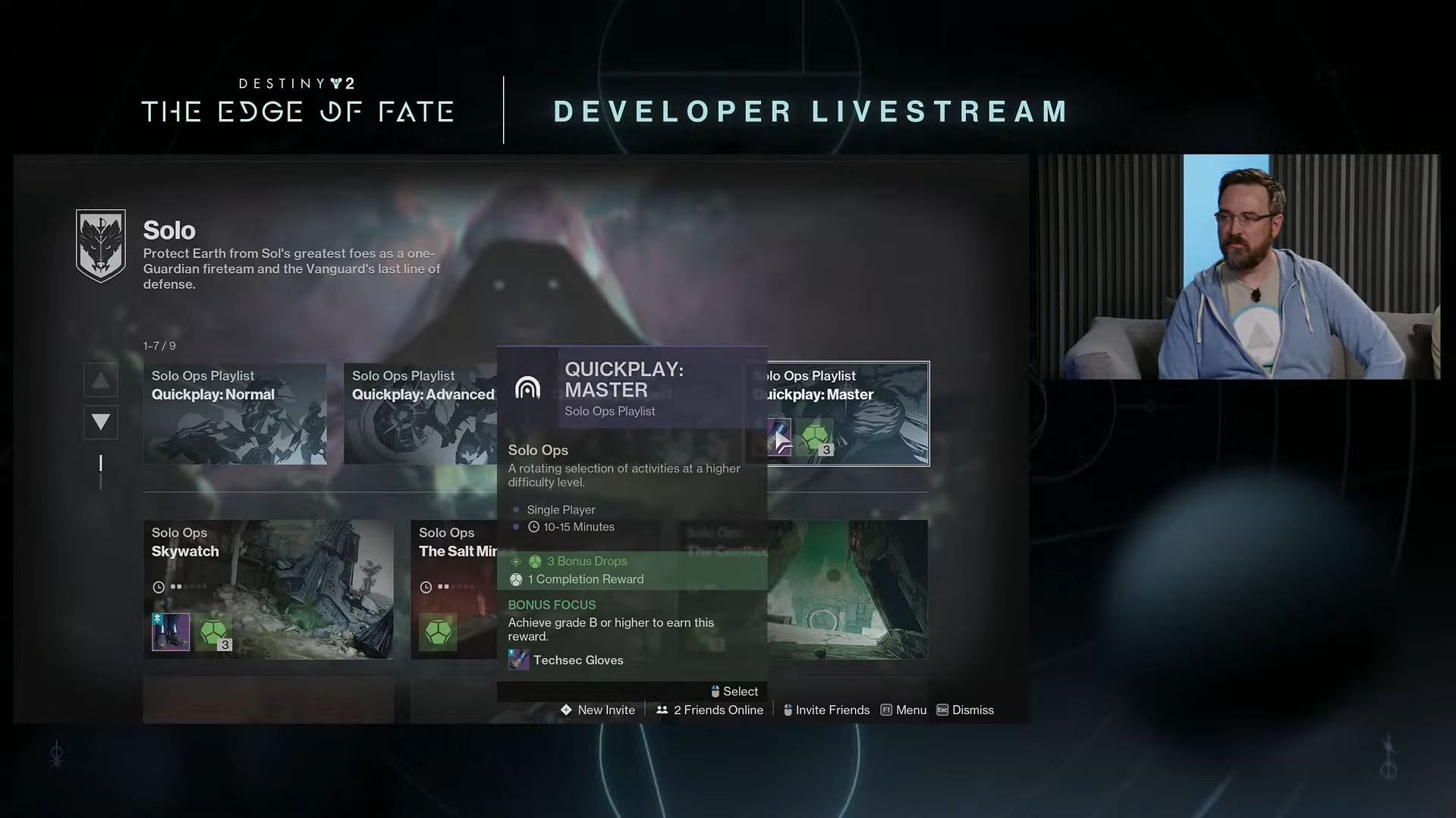 The Portal screen from Destiny 2 stream (Image via Bungie)